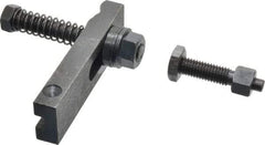 Value Collection - 1/2-13 Tap Size, Steel Strap Clamp Assembly - Single End Clamp, Radius Strap Nose, 5/8" Strap Thickness, 1-1/2" Travel, 4-1/2" Strap Len, 1-1/4" Strap Width - Americas Industrial Supply