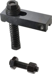 Value Collection - 5/8-11 Tap Size, Steel Strap Clamp Assembly - Single End Clamp, Radius Strap Nose, 7/8" Strap Thickness, 1" Travel, 4-1/2" Strap Len, 1-1/2" Strap Width - Americas Industrial Supply