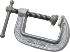 Wilton - Light-Duty 2-1/2" Max Opening, 1-3/4" Throat Depth, Ductile Iron Standard C-Clamp - 1,110 Lb Capacity, 0" Min Opening, Standard Throat Depth - Americas Industrial Supply