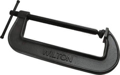 Wilton - Light-Duty 10" Max Opening, 3-5/8" Throat Depth, Ductile Iron Standard C-Clamp - 2,850 Lb Capacity, 0" Min Opening, Standard Throat Depth - Americas Industrial Supply