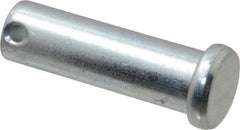 Made in USA - 5/8" Pin Diam, 2" OAL, Standard Clevis Pin - 5/32" Hole, 1-27/32" Usable Length, Zinc-Plated Steel - Americas Industrial Supply