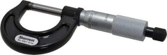 Starrett - 0 to 1" Range, 0.001" Graduation, Mechanical Outside Micrometer - Ratchet Stop Thimble, Accurate to 0.0001" - Americas Industrial Supply