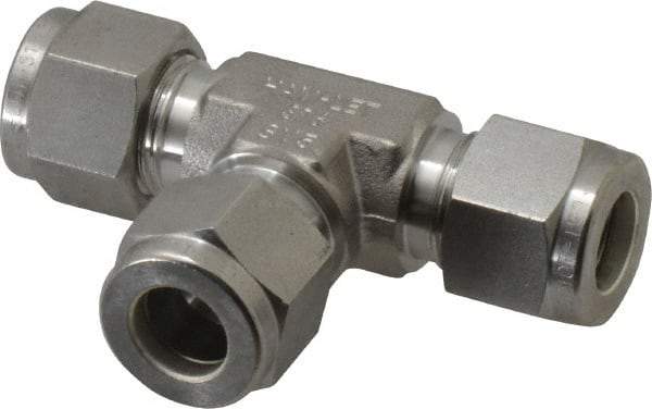 Ham-Let - 3/8" OD, Grade 316Stainless Steel Union Tee - Comp x Comp x Comp Ends - Americas Industrial Supply
