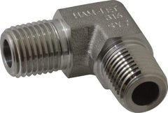 Ham-Let - 1/4" Grade 316 Stainless Steel Pipe 90° Male Elbow - MNPT End Connections, 7,500 psi - Americas Industrial Supply