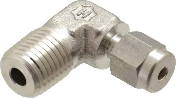Ham-Let - 1/8" OD, Grade 316Stainless Steel Male Elbow - Comp x MNPT Ends - Americas Industrial Supply