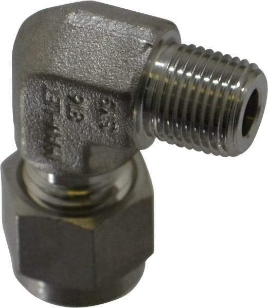 Ham-Let - 1/4" OD, Grade 316Stainless Steel Male Elbow - Comp x MNPT Ends - Americas Industrial Supply