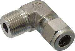 Ham-Let - 3/8" OD, Grade 316Stainless Steel Male Elbow - Comp x MNPT Ends - Americas Industrial Supply