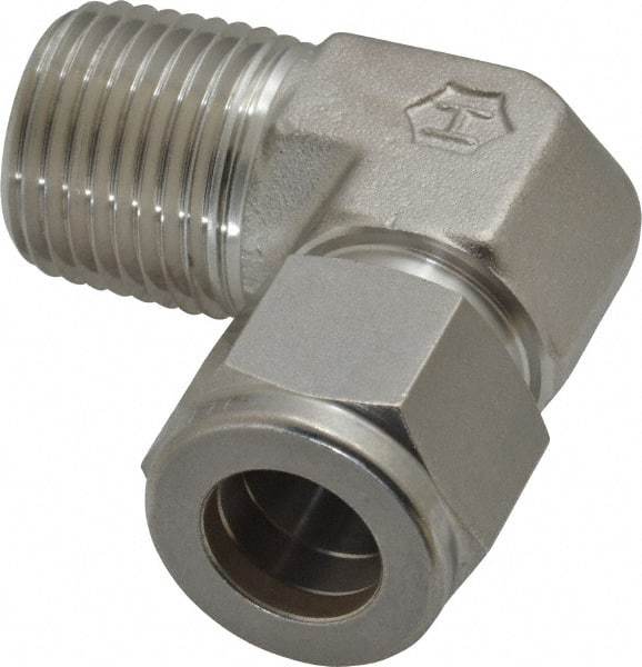 Ham-Let - 1/2" OD, Grade 316Stainless Steel Male Elbow - Comp x MNPT Ends - Americas Industrial Supply