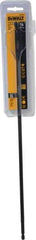 DeWALT - 3/8", 1/4" Straight Shank, Bright Finish, High Speed Steel, Spade Blade Drill Bit - No Spurs, 16" Overall Length, No Wire Fishing Hole - Americas Industrial Supply