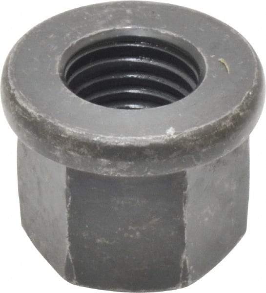 Gibraltar - M16, 31mm Flange Diam, 24mm High, 24mm Across Flats, Flange Nut - Grade 10 Steel, Black Phosphate Finish, 5" Flange Height, DIN 6331 - Americas Industrial Supply