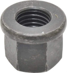 Gibraltar - M16, 31mm Flange Diam, 24mm High, 24mm Across Flats, Flange Nut - Grade 10 Steel, Black Phosphate Finish, 5" Flange Height, DIN 6331 - Americas Industrial Supply