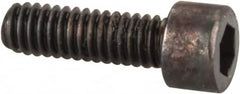 Made in USA - #1-72 UNF Hex Socket Drive, Socket Cap Screw - Alloy Steel, Black Oxide Finish, Fully Threaded, 1/4" Length Under Head - Americas Industrial Supply