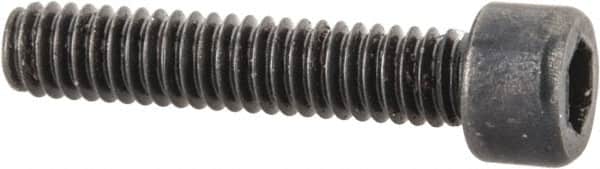 Made in USA - #1-72 UNF Hex Socket Drive, Socket Cap Screw - Alloy Steel, Black Oxide Finish, Fully Threaded, 3/8" Length Under Head - Americas Industrial Supply