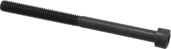 Made in USA - #10-32 UNF Hex Socket Drive, Socket Cap Screw - Alloy Steel, Black Oxide Finish, Partially Threaded, 2-1/2" Length Under Head - Americas Industrial Supply