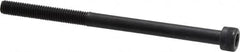 Made in USA - #10-32 UNF Hex Socket Drive, Socket Cap Screw - Alloy Steel, Black Oxide Finish, Partially Threaded, 3" Length Under Head - Americas Industrial Supply