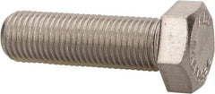 Value Collection - 3/8-24 UNF, 1-1/4" Length Under Head Hex Head Cap Screw - Fully Threaded, Grade 316 Stainless Steel, Uncoated, 9/16" Hex - Americas Industrial Supply