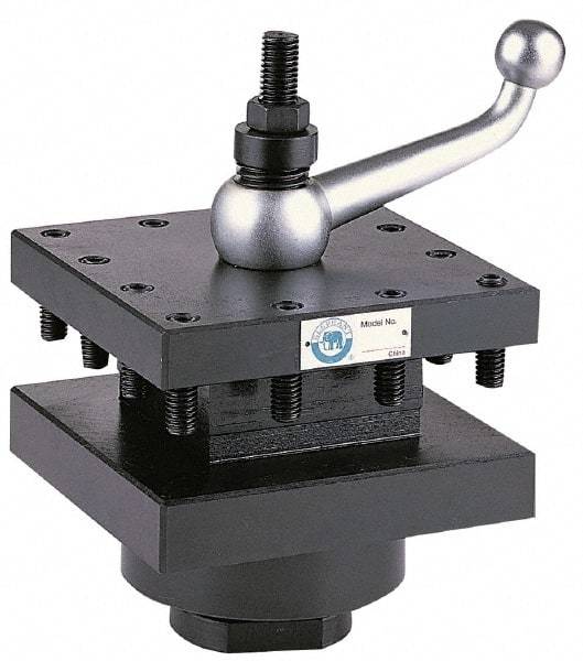 Interstate - 14 to 20 Inch Lathe Swing, Square Indexing Turret - 1-11/16 to 2-3/4 Inch Centerline Height Range - Exact Industrial Supply