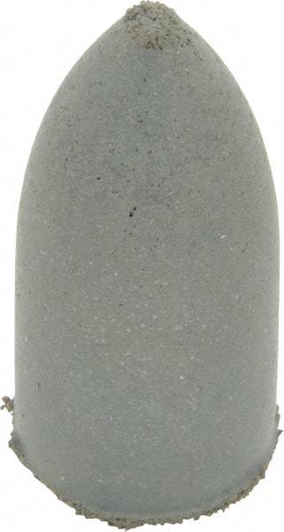 Cratex - 7/8" Max Diam x 1-3/4" Long, Cone, Rubberized Point - Coarse Grade, Silicon Carbide, 1/4" Arbor Hole, Unmounted - Americas Industrial Supply