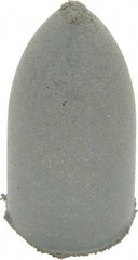 Cratex - 7/8" Max Diam x 1-3/4" Long, Cone, Rubberized Point - Coarse Grade, Silicon Carbide, 1/4" Arbor Hole, Unmounted - Americas Industrial Supply