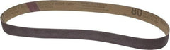 Tru-Maxx - 1" Wide x 30" OAL, 80 Grit, Aluminum Oxide Abrasive Belt - Aluminum Oxide, Medium, Coated - Americas Industrial Supply