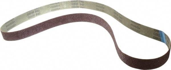 Tru-Maxx - 1-1/2" Wide x 60" OAL, 40 Grit, Aluminum Oxide Abrasive Belt - Aluminum Oxide, Coarse, Coated - Americas Industrial Supply
