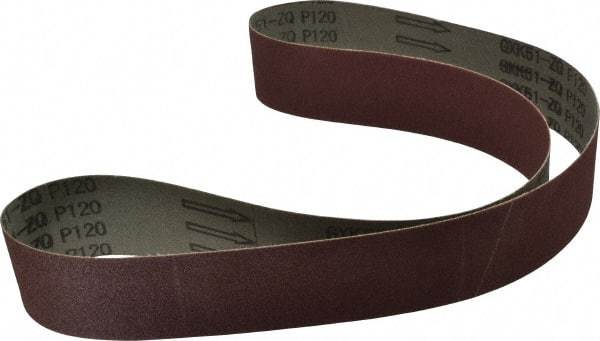 Tru-Maxx - 2" Wide x 48" OAL, 120 Grit, Aluminum Oxide Abrasive Belt - Aluminum Oxide, Fine, Coated - Americas Industrial Supply