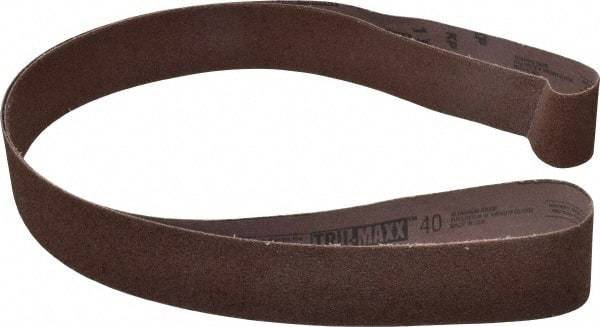 Tru-Maxx - 2" Wide x 72" OAL, 40 Grit, Aluminum Oxide Abrasive Belt - Aluminum Oxide, Coarse, Coated - Americas Industrial Supply
