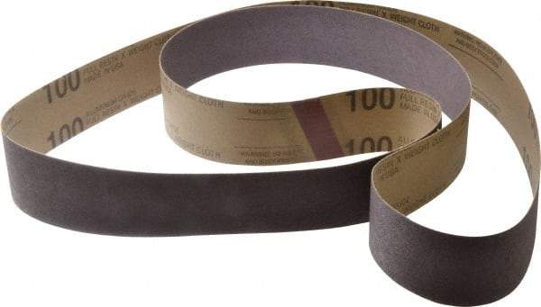 Tru-Maxx - 2" Wide x 72" OAL, 100 Grit, Aluminum Oxide Abrasive Belt - Aluminum Oxide, Fine, Coated - Americas Industrial Supply