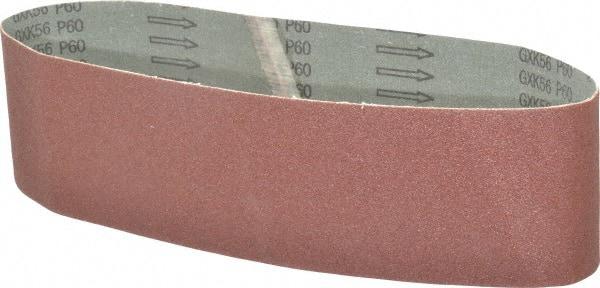 Tru-Maxx - 4" Wide x 36" OAL, 60 Grit, Aluminum Oxide Abrasive Belt - Aluminum Oxide, Medium, Coated - Americas Industrial Supply