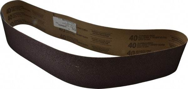 Tru-Maxx - 4" Wide x 54" OAL, 40 Grit, Aluminum Oxide Abrasive Belt - Aluminum Oxide, Coarse, Coated - Americas Industrial Supply