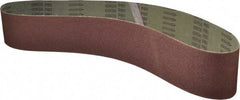 Tru-Maxx - 4" Wide x 54" OAL, 60 Grit, Aluminum Oxide Abrasive Belt - Aluminum Oxide, Medium, Coated - Americas Industrial Supply