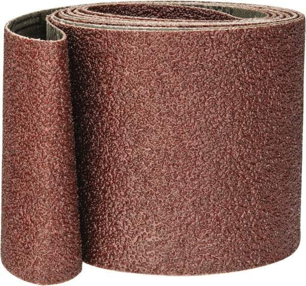 Tru-Maxx - 4" Wide x 132" OAL, 40 Grit, Aluminum Oxide Abrasive Belt - Aluminum Oxide, Coarse, Coated - Americas Industrial Supply
