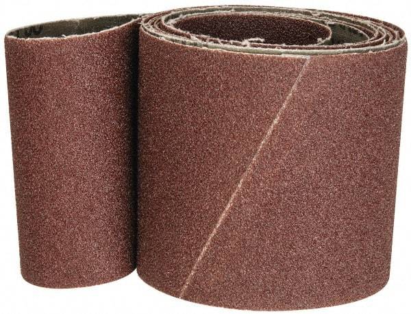 Tru-Maxx - 4" Wide x 132" OAL, 60 Grit, Aluminum Oxide Abrasive Belt - Aluminum Oxide, Medium, Coated - Americas Industrial Supply