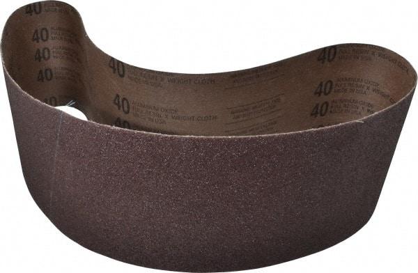 Tru-Maxx - 6" Wide x 48" OAL, 40 Grit, Aluminum Oxide Abrasive Belt - Aluminum Oxide, Coarse, Coated - Americas Industrial Supply