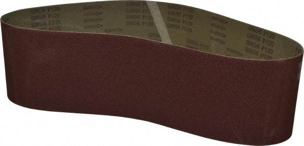 Tru-Maxx - 6" Wide x 48" OAL, 120 Grit, Aluminum Oxide Abrasive Belt - Aluminum Oxide, Fine, Coated - Americas Industrial Supply