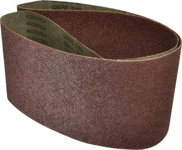 Tru-Maxx - 6" Wide x 54" OAL, 40 Grit, Aluminum Oxide Abrasive Belt - Aluminum Oxide, Coarse, Coated - Americas Industrial Supply