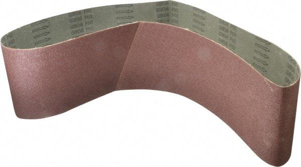 Tru-Maxx - 6" Wide x 60" OAL, 60 Grit, Aluminum Oxide Abrasive Belt - Aluminum Oxide, Medium, Coated - Americas Industrial Supply