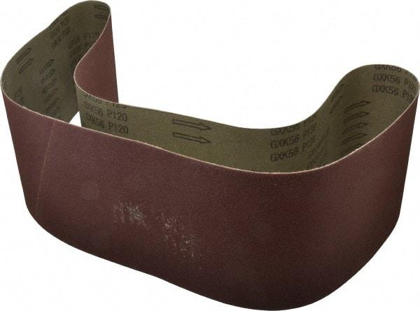 Tru-Maxx - 6" Wide x 60" OAL, 120 Grit, Aluminum Oxide Abrasive Belt - Aluminum Oxide, Fine, Coated - Americas Industrial Supply