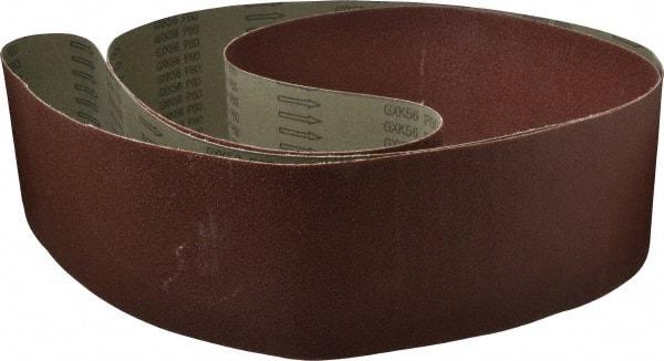 Tru-Maxx - 6" Wide x 132" OAL, 80 Grit, Aluminum Oxide Abrasive Belt - Aluminum Oxide, Medium, Coated - Americas Industrial Supply