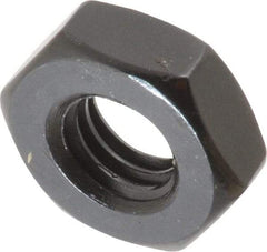 Gibraltar - 3/8-16 UNC Alloy Steel Right Hand Heavy Hex Jam Nut - 11/16" Across Flats, 15/64" High, Black Oxide Finish - Americas Industrial Supply