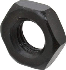 Gibraltar - 3/4-10 UNC Alloy Steel Right Hand Heavy Hex Jam Nut - 1-1/4" Across Flats, 27/64" High, Black Oxide Finish - Americas Industrial Supply