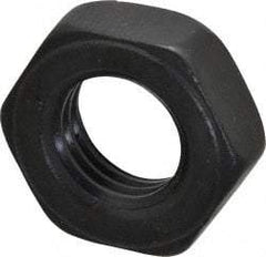 Gibraltar - 1-8 UNC Alloy Steel Right Hand Heavy Hex Jam Nut - 1-5/8" Across Flats, 35/64" High, Black Oxide Finish - Americas Industrial Supply