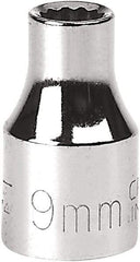 Craftsman Industrial - 1/2" Drive, Standard Hand Socket - 12 Points - Americas Industrial Supply