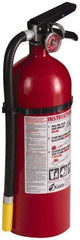 Kidde - 5 Lb, 3-A:40-B:C Rated, Dry Chemical Fire Extinguisher - 4-1/2" Diam x 16.07" High, 195 psi, 18' Discharge in 15 sec, Rechargeable, Seamless Aluminum Cylinder - Americas Industrial Supply