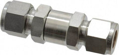 Ham-Let - 1/2" Stainless Steel Check Valve - Inline, Comp x Comp, 3,000 WOG - Americas Industrial Supply