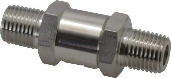 Ham-Let - 1/4" Stainless Steel Check Valve - Inline, MNPT x MNPT, 3,000 WOG - Americas Industrial Supply