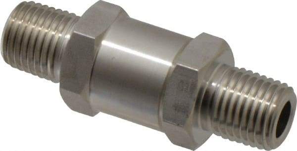 Ham-Let - 1/4" Stainless Steel Check Valve - Inline, MNPT x MNPT, 3,000 WOG - Americas Industrial Supply