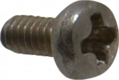 Value Collection - M2x0.40 Metric Coarse, 4mm Length Under Head Phillips Drive Machine Screw - Pan Head, Grade 18-8 & A2 Stainless Steel, Uncoated, Without Washer - Americas Industrial Supply