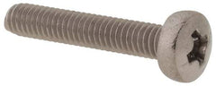Value Collection - M2.5x0.45 Metric Coarse, 14mm Length Under Head Phillips Drive Machine Screw - Pan Head, Grade 18-8 & A2 Stainless Steel, Uncoated, Without Washer - Americas Industrial Supply