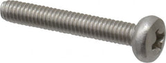 Value Collection - M2.5x0.45 Metric Coarse, 16mm Length Under Head Phillips Drive Machine Screw - Pan Head, Grade 18-8 & A2 Stainless Steel, Uncoated, Without Washer - Americas Industrial Supply